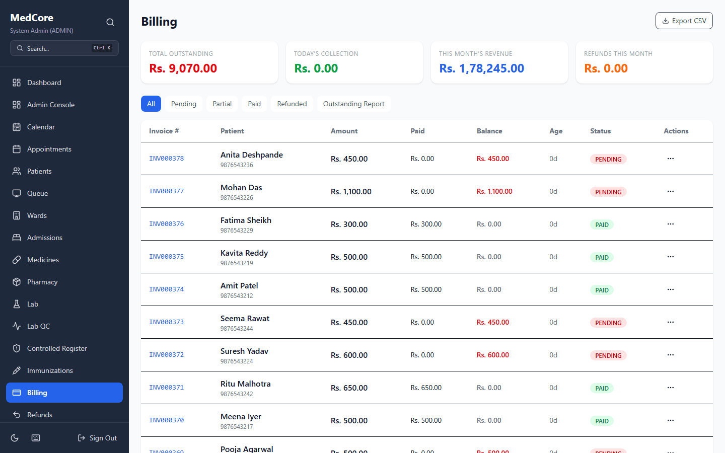 Billing