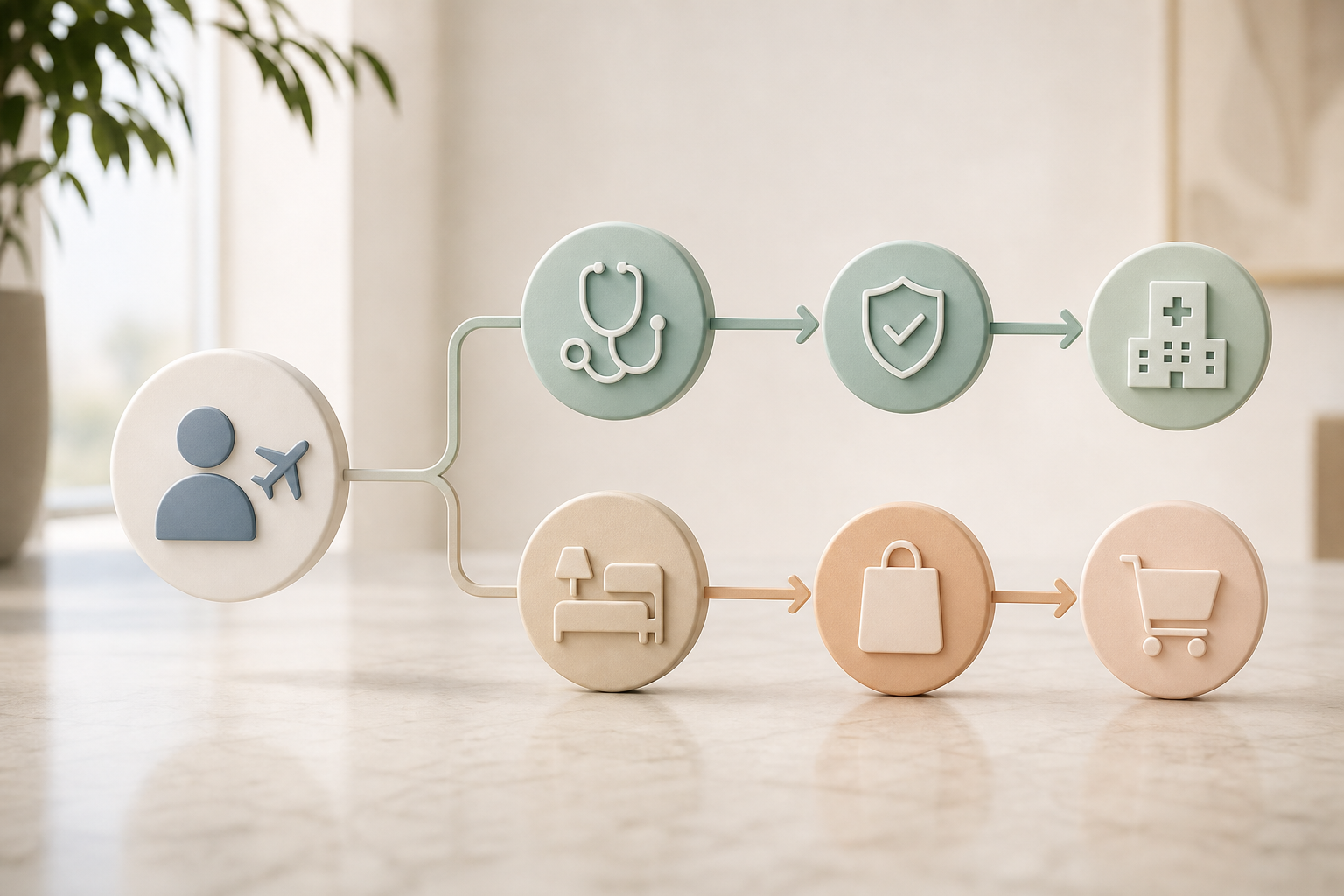 hospital billing with gst, upi, and insurance claims workflow diagram