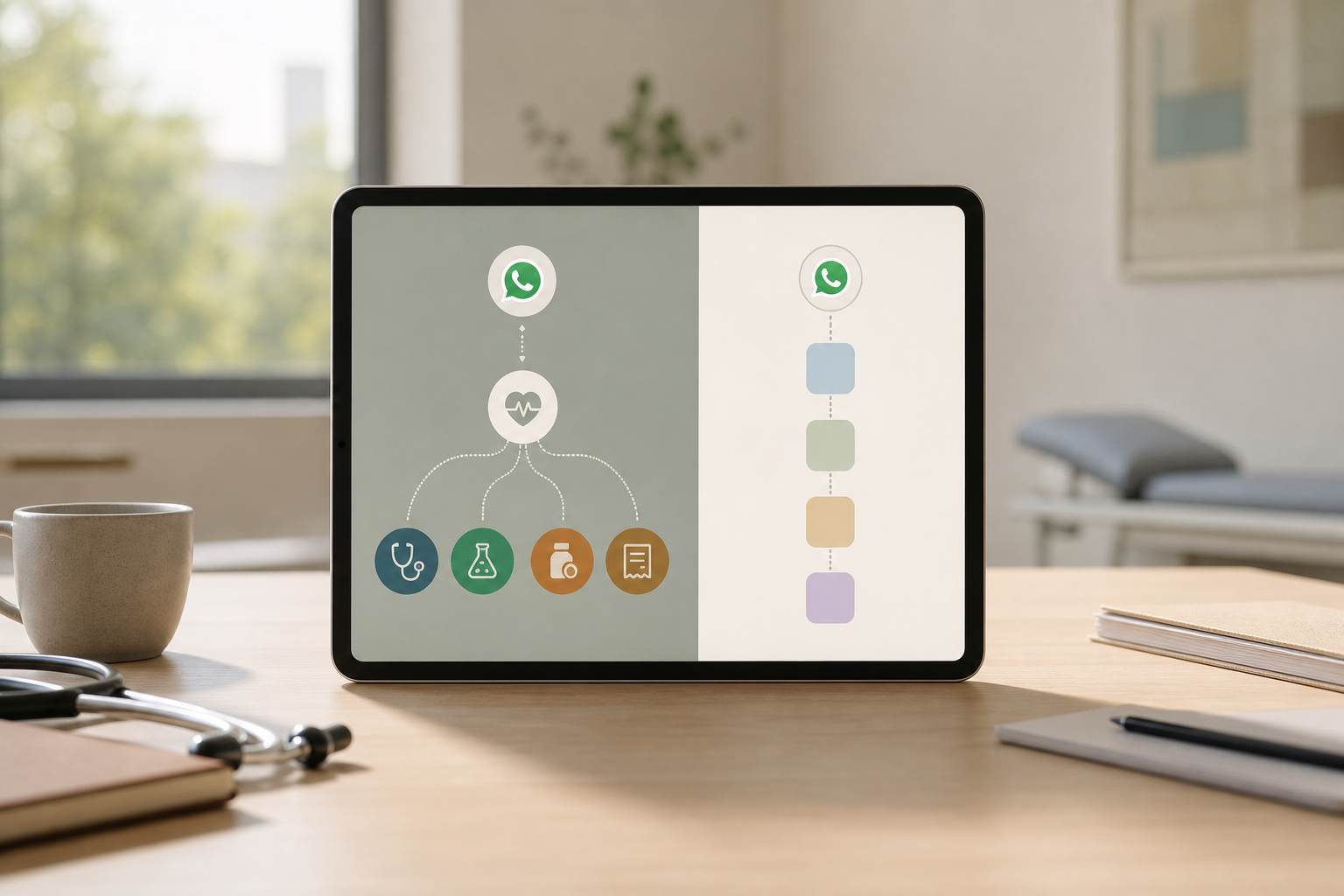 Comparison view of WhatsApp reminder workflows