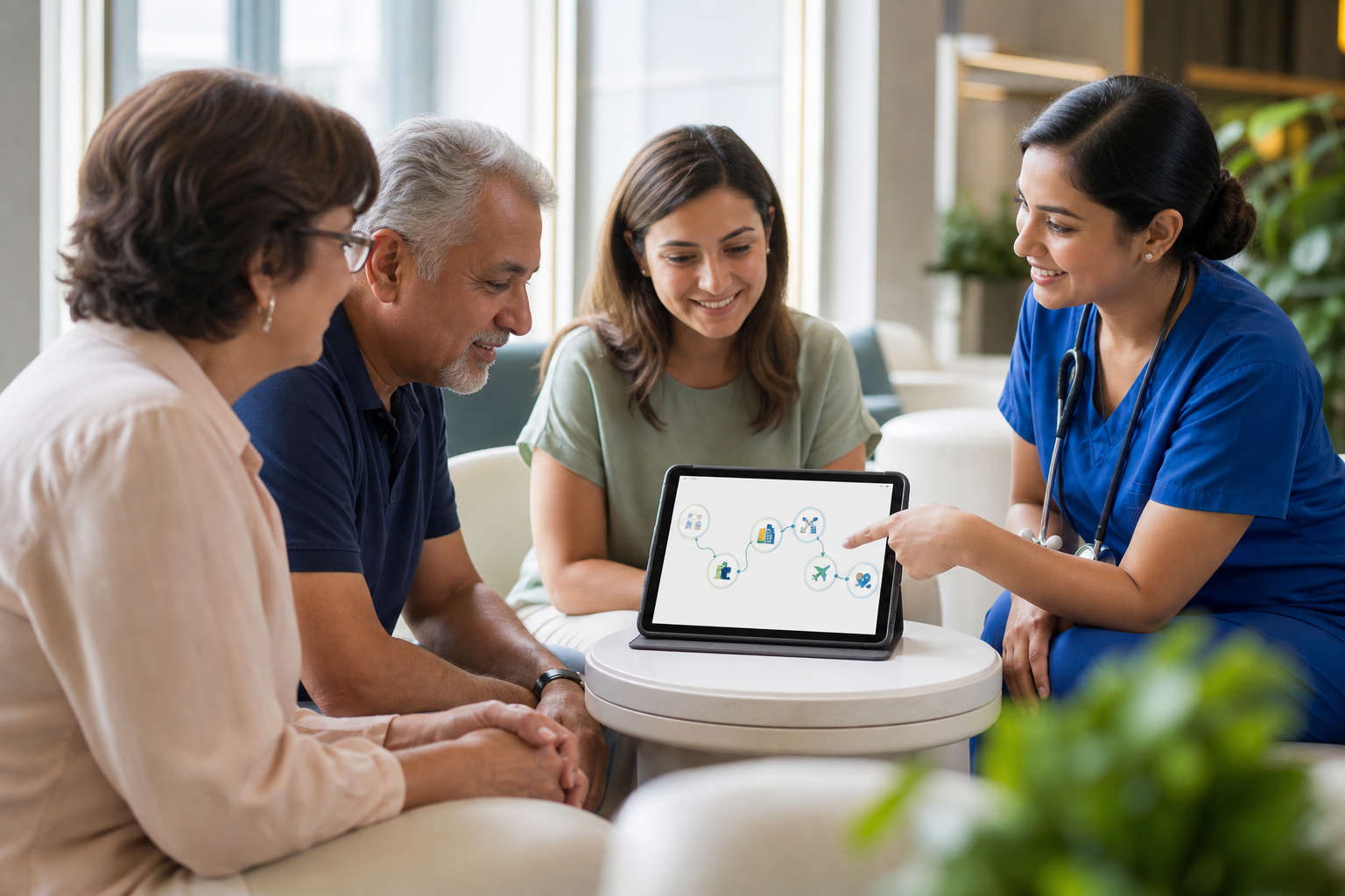 patient engagement app with whatsapp reminders workflow for medical tourism