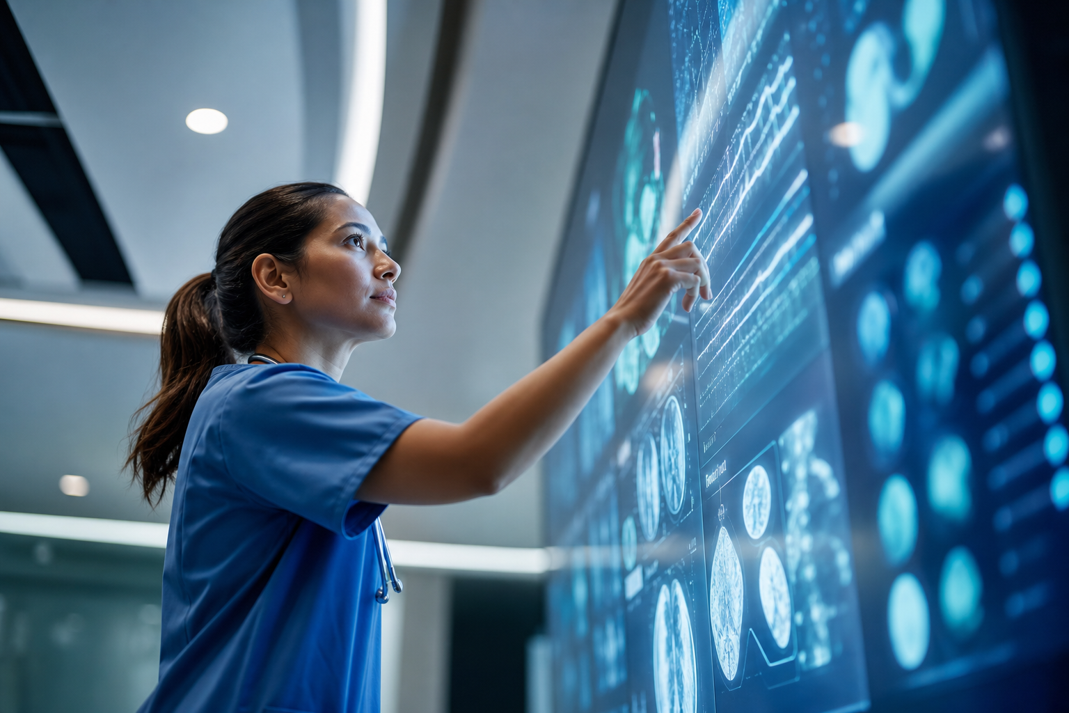 Compliance and interoperability badges for an Indian hospital EHR