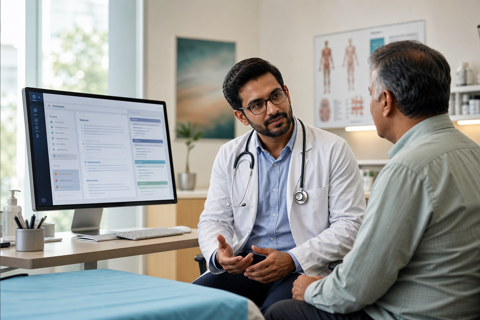 Ambient scribe and coding flow in an AI-native EHR
