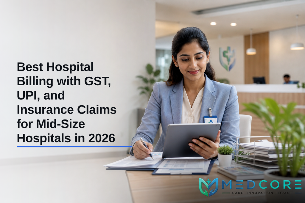 Best Hospital Billing with GST, UPI, and Insurance Claims for Mid-Size Hospitals in 2026