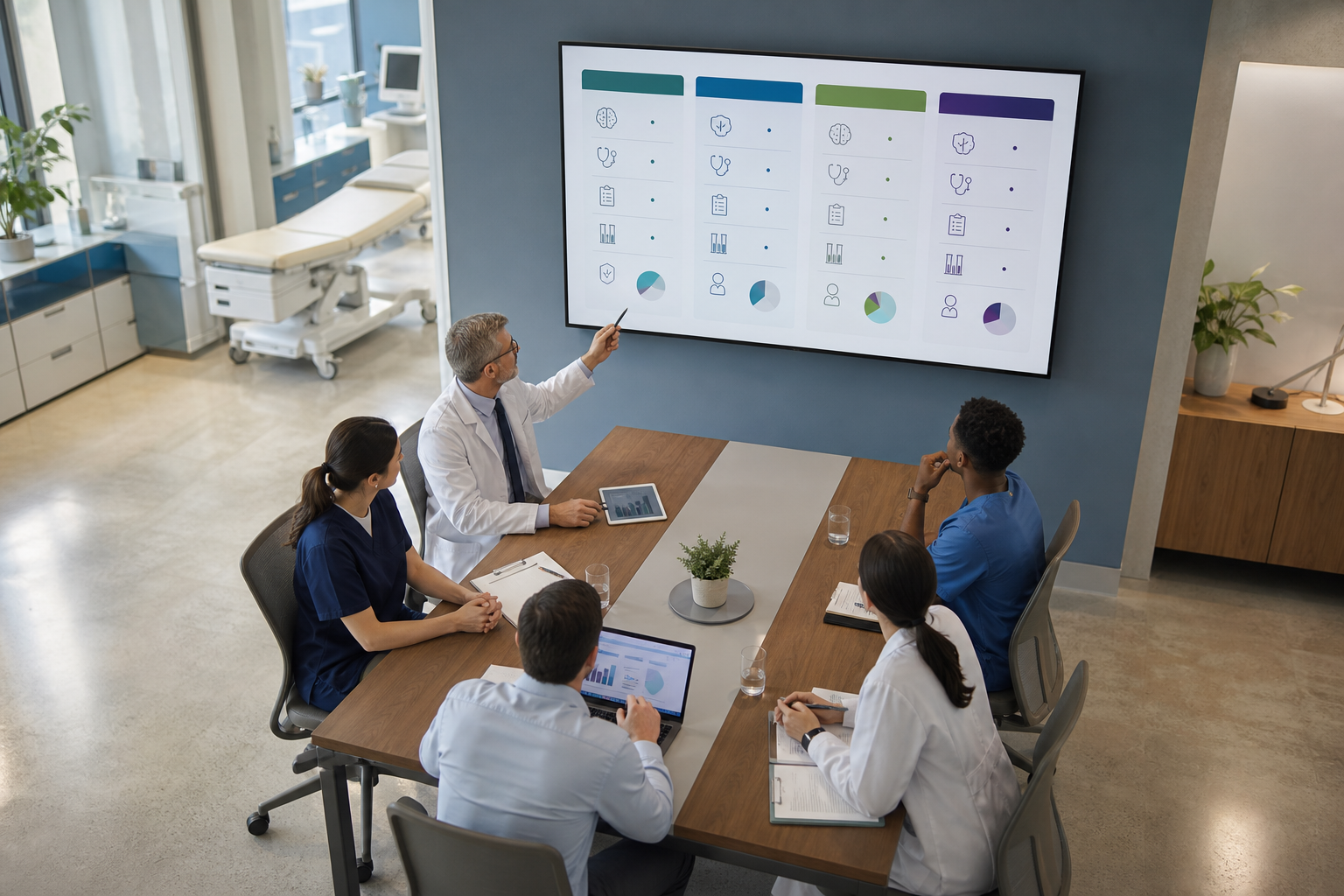 EMR platform comparison chart by practice size