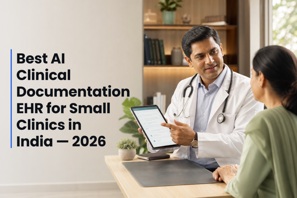 Best AI Clinical Documentation EHR for Small Clinics in India — 2026
