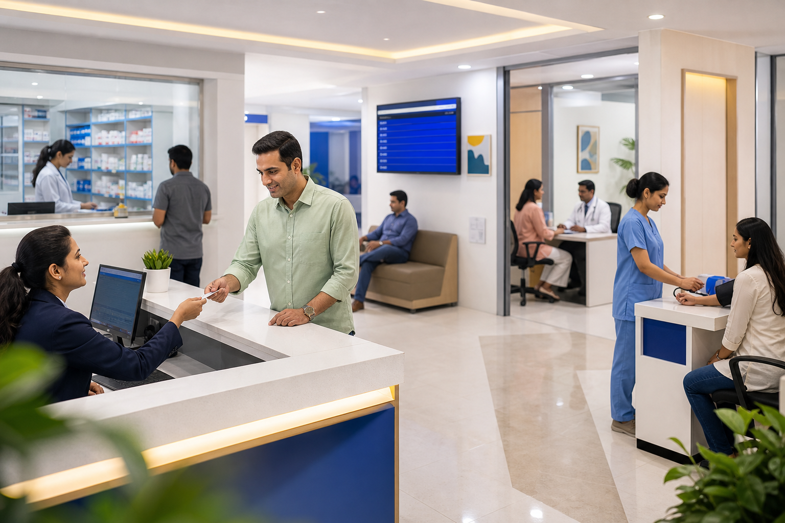 Step-by-step PDS workflow in a clinic